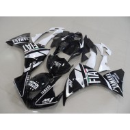 ABS Carenado Motocicleta R1 2012-2014 - Negro Blanco Fiat