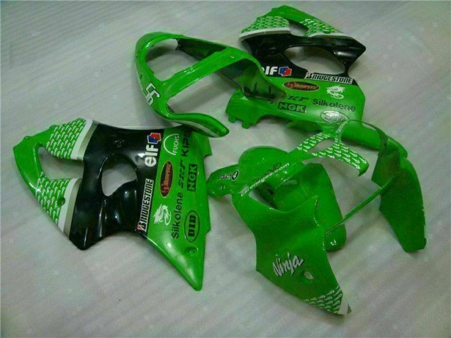 ABS Carenado Motocicleta ZX6R 2000-2002 - Verde Negro ABS Carenado Motocicleta ZX6R 2000-2002 - Verde Negro