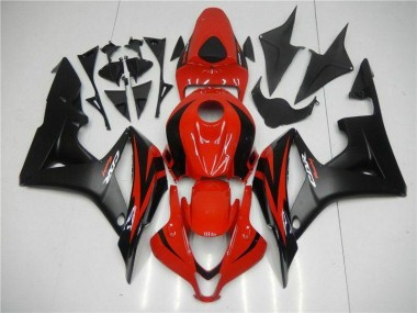 ABS Kits Carenado Moto CBR 600 RR 2007-2008 - Negro Rojo