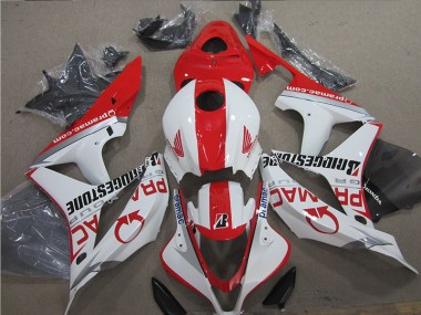 ABS Moto Plástica CBR 600 RR 2007-2008 - Rojo Blanco