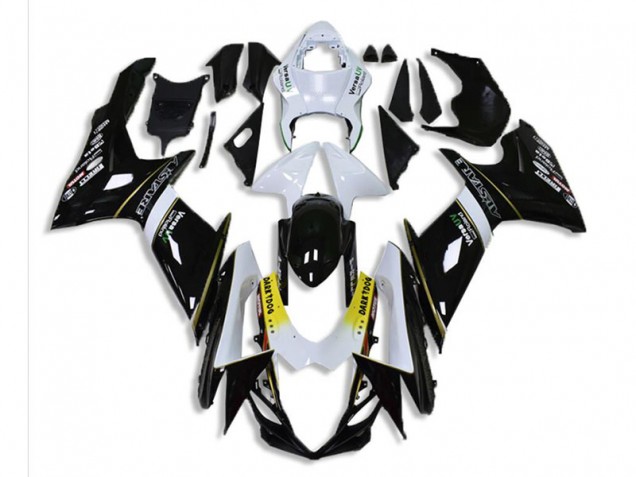 ABS Moto Plástica GSXR 600 / 750 K11 2011-2021 - Negro Blanco