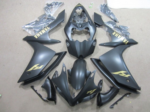 ABS Moto Plástica R1 2007-2008 - Negro Oro Calcomanías ABS Moto Plástica R1 2007-2008 - Negro Oro Calcomanías