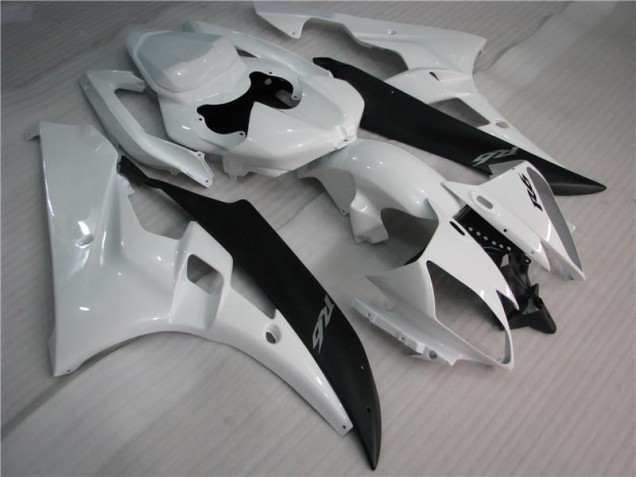 ABS Moto Plástica R6 2006-2007 - Blanco Negro ABS Moto Plástica R6 2006-2007 - Blanco Negro