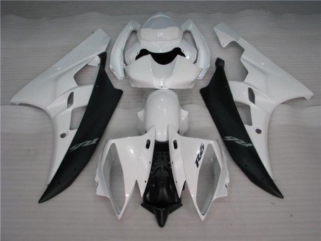 ABS Moto Plástica R6 2006-2007 - Blanco Negro ABS Moto Plástica R6 2006-2007 - Blanco Negro