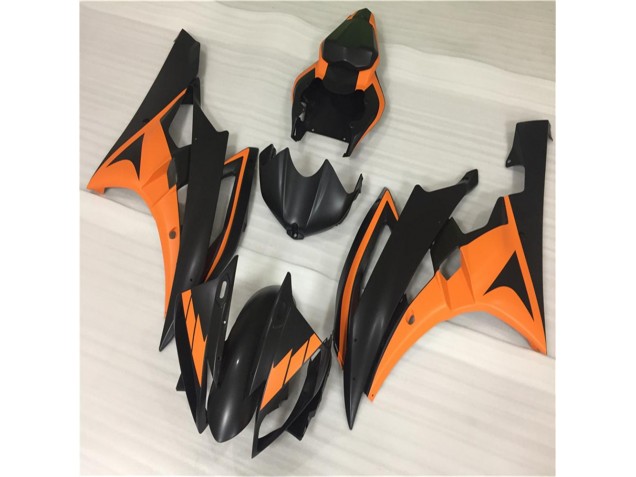 ABS Moto Plástica R6 2006-2007 - Naranja Negro ABS Moto Plástica R6 2006-2007 - Naranja Negro