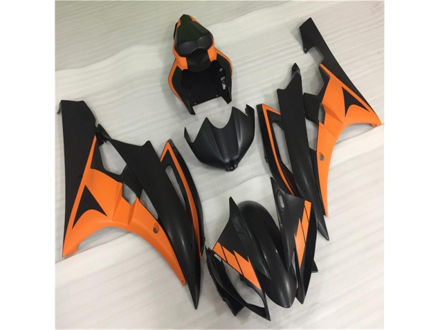 ABS Moto Plástica R6 2006-2007 - Naranja Negro ABS Moto Plástica R6 2006-2007 - Naranja Negro