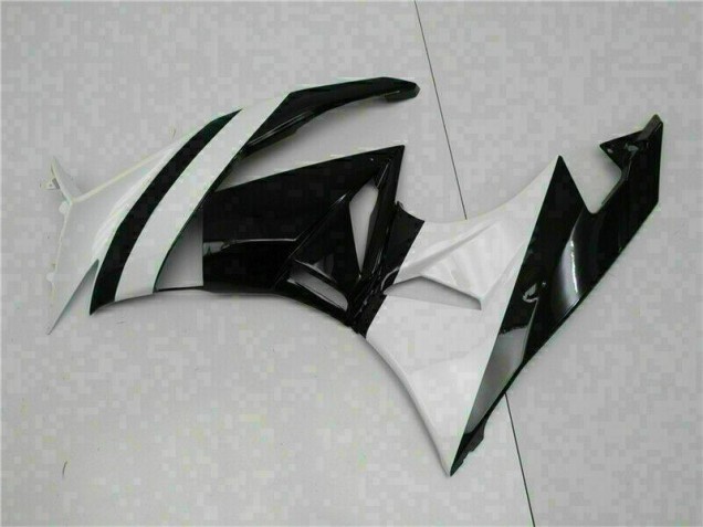 ABS Moto Plástica ZX6R 2009-2012 - Blanco Negro ABS Moto Plástica ZX6R 2009-2012 - Blanco Negro