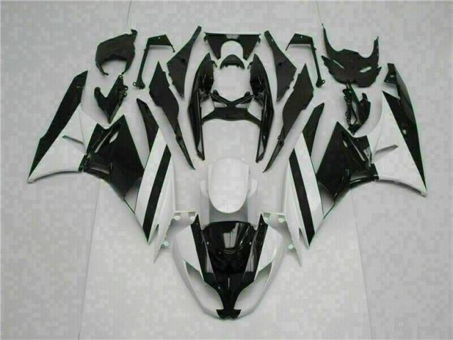 ABS Moto Plástica ZX6R 2009-2012 - Blanco Negro ABS Moto Plástica ZX6R 2009-2012 - Blanco Negro