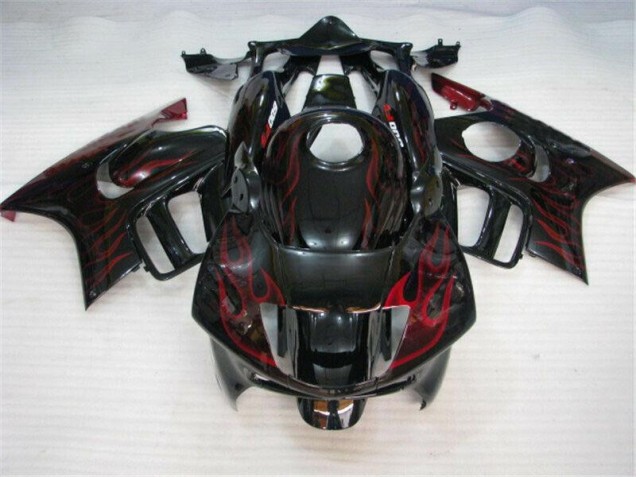 ABS Moto Plástico CBR 600 F3 1995-1998 - Negro Rojo Llama