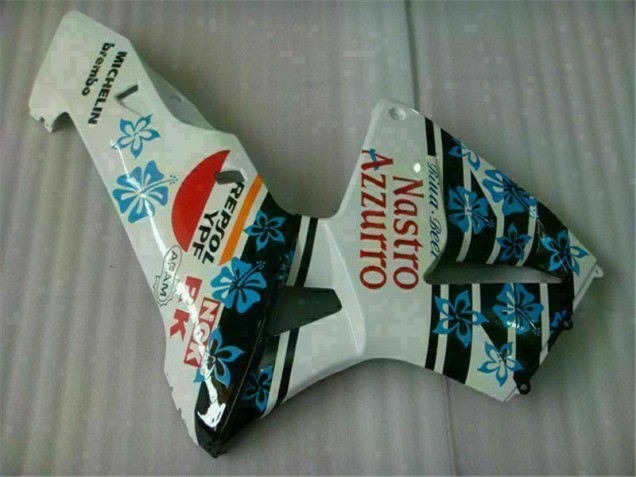 ABS Moto Plástico CBR 600 RR 2005-2006 - Blanco Azul Nastro Azzurro 46