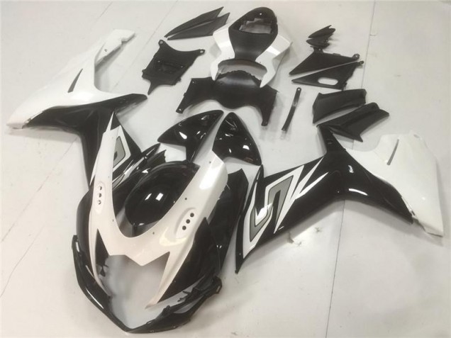 ABS Moto Plástico GSXR 600 / 750 K11 2011-2021 - Negro Blanco ABS Moto Plástico GSXR 600 / 750 K11 2011-2021 - Negro Blanco