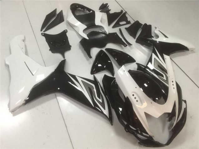 ABS Moto Plástico GSXR 600 / 750 K11 2011-2021 - Negro Blanco ABS Moto Plástico GSXR 600 / 750 K11 2011-2021 - Negro Blanco