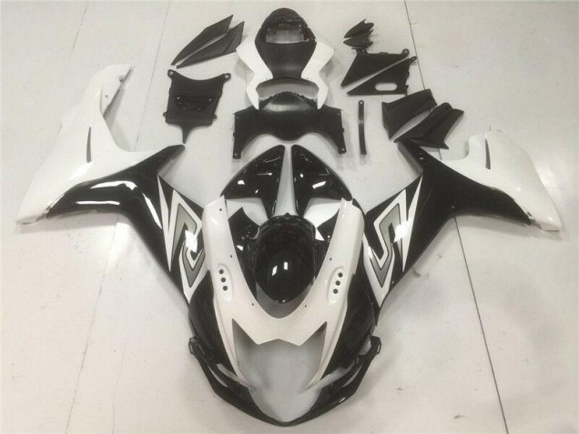ABS Moto Plástico GSXR 600 / 750 K11 2011-2021 - Negro Blanco ABS Moto Plástico GSXR 600 / 750 K11 2011-2021 - Negro Blanco