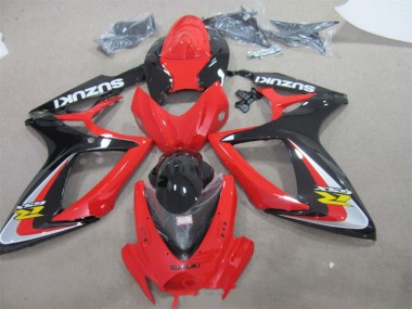 ABS Moto Plástico GSXR 600 K6 2006-2007 - Rojo Negro
