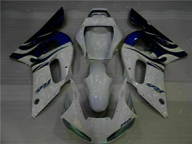 ABS Moto Plástico R6 1998-2002 - Blanco Azul
