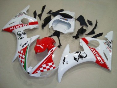 ABS Moto Plástico R6 2003-2005 - Rojo Blanco