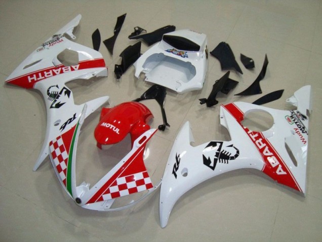 ABS Moto Plástico R6 2003-2005 - Rojo Blanco ABS Moto Plástico R6 2003-2005 - Rojo Blanco