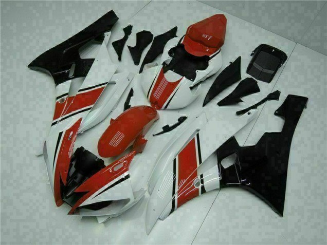 ABS Moto Plástico R6 2006-2007 - Rojo Blanco ABS Moto Plástico R6 2006-2007 - Rojo Blanco