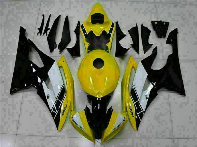 ABS Moto Plástico R6 2008-2016 - Amarillo Negro