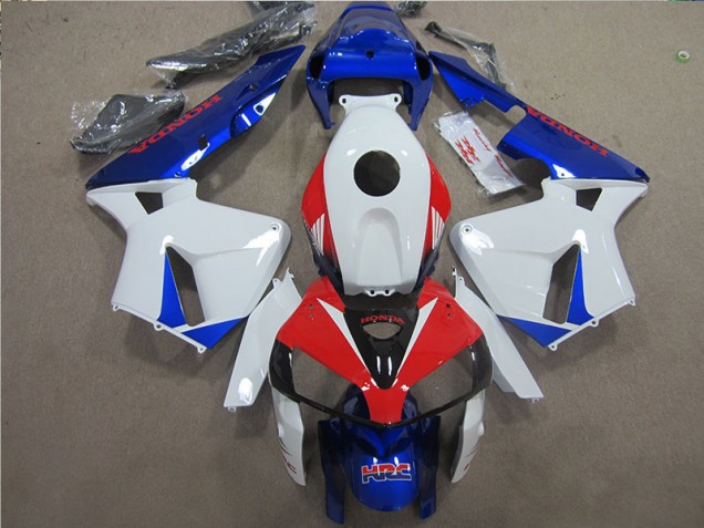 ABS Moto Plásticos CBR 600 RR 2005-2006 - Blanco Azul Rojo HRC