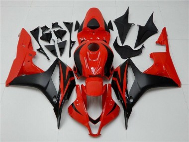 ABS Moto Plásticos CBR 600 RR 2007-2008 - Negro Rojo