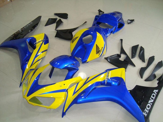 Carenado Moto CBR 1000 RR 2006-2007 - Amarillo Azul Negro Carenado Moto CBR 1000 RR 2006-2007 - Amarillo Azul Negro