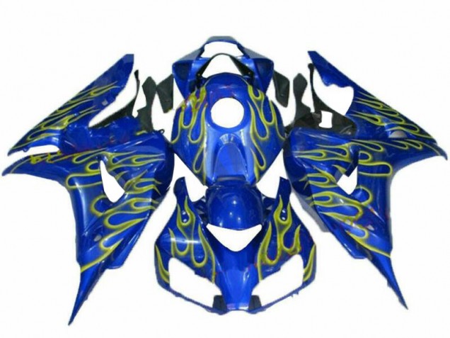 Carenado Moto CBR 1000 RR 2006-2007 - Amarillo Llama Azul Carenado Moto CBR 1000 RR 2006-2007 - Amarillo Llama Azul