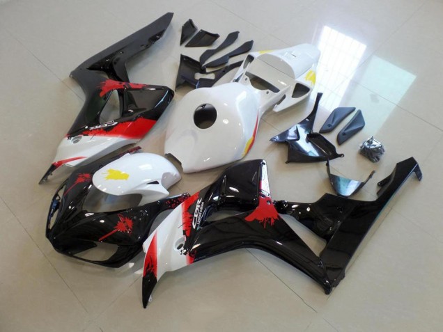 Carenado Moto CBR 1000 RR 2006-2007 - Blanco Negro con No Pegatinas Carenado Moto CBR 1000 RR 2006-2007 - Blanco Negro con No Pegatinas