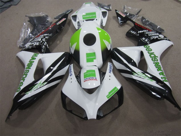Carenado Moto CBR 1000 RR 2006-2007 - Blanco Verde Hannspree
