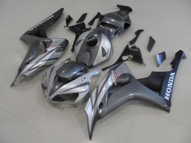 Carenado Moto CBR 1000 RR 2006-2007 - Gris Plata & Negro Mate