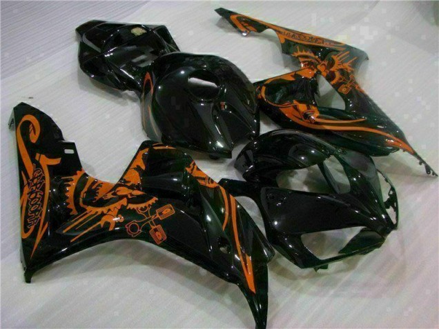 Carenado Moto CBR 1000 RR 2006-2007 - Marrón Negro Carenado Moto CBR 1000 RR 2006-2007 - Marrón Negro