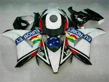 Carenado Moto CBR 1000 RR 2008-2011 - Blanco Azul Rojo Eurobet Lee