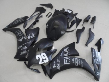 Carenado Moto CBR 1000 RR 2012-2016 - Negro Mate Gris Calcomanías 29