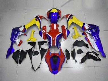 Carenado Moto CBR 1000 RR 2017-2023 - Azul Amarillo Rojo