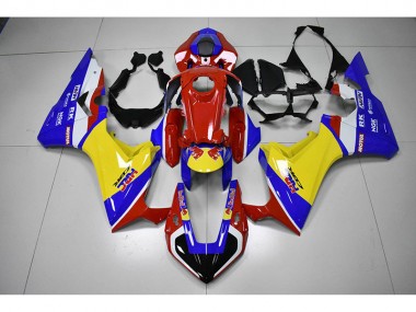 Carenado Moto CBR 1000 RR 2017-2023 - Rojo Amarillo Azul HRC Red Bull