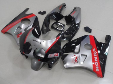 Carenado Moto CBR 250 RR MC22 1991-1998 - Plata Negro Rojo