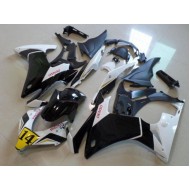 Carenado Moto CBR 500 RR 2013-2015 - Negro Blanco Denso Rizoma 14