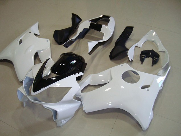 Carenado Moto CBR 600 F4i 2001-2003 - Blanco con Negro Raya Carenado Moto CBR 600 F4i 2001-2003 - Blanco con Negro Raya