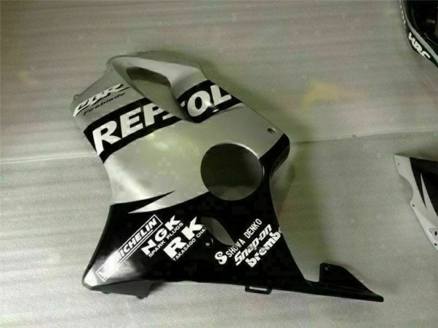 Carenado Moto CBR 600 F4i 2001-2003 - Negro Plata Repsol Carenado Moto CBR 600 F4i 2001-2003 - Negro Plata Repsol