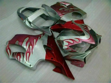 Carenado Moto CBR 600 F4i 2001-2003 - Rojo Llama Plata