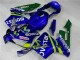 Carenado Moto CBR 600 RR 2003-2004 - Azul Verde Movistar Castrol Carenado Moto CBR 600 RR 2003-2004 - Azul Verde Movistar Castrol