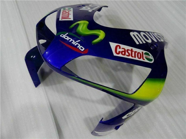 Carenado Moto CBR 600 RR 2003-2004 - Azul Verde Movistar Castrol Carenado Moto CBR 600 RR 2003-2004 - Azul Verde Movistar Castrol