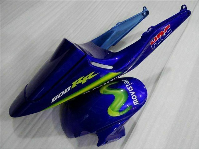 Carenado Moto CBR 600 RR 2003-2004 - Azul Verde Movistar Castrol Carenado Moto CBR 600 RR 2003-2004 - Azul Verde Movistar Castrol