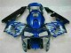 Carenado Moto CBR 600 RR 2003-2004 - Azul con Plata Llama