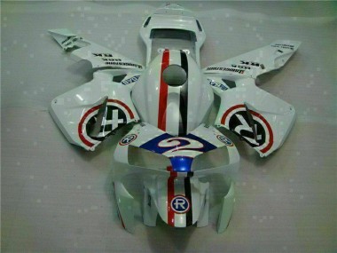 Carenado Moto CBR 600 RR 2003-2004 - Blanco Azul R 2