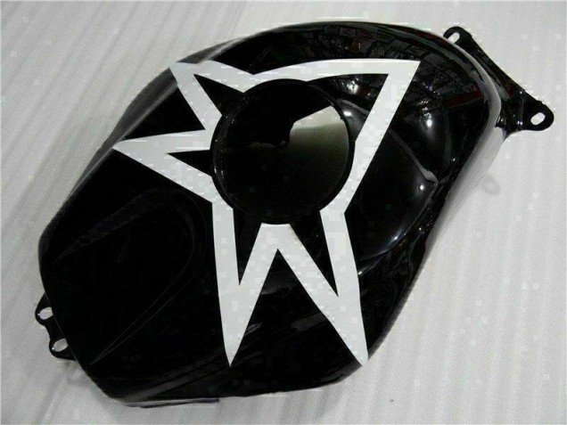 Carenado Moto CBR 600 RR 2003-2004 - Negro Blanco 11 Carenado Moto CBR 600 RR 2003-2004 - Negro Blanco 11