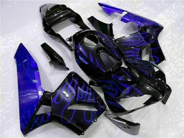Carenado Moto CBR 600 RR 2003-2004 - Negro con Azul Llama Carenado Moto CBR 600 RR 2003-2004 - Negro con Azul Llama
