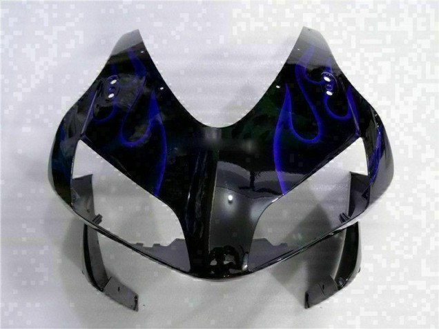 Carenado Moto CBR 600 RR 2003-2004 - Negro con Azul Llama Carenado Moto CBR 600 RR 2003-2004 - Negro con Azul Llama
