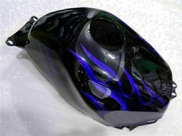 Carenado Moto CBR 600 RR 2003-2004 - Negro con Azul Llama Carenado Moto CBR 600 RR 2003-2004 - Negro con Azul Llama