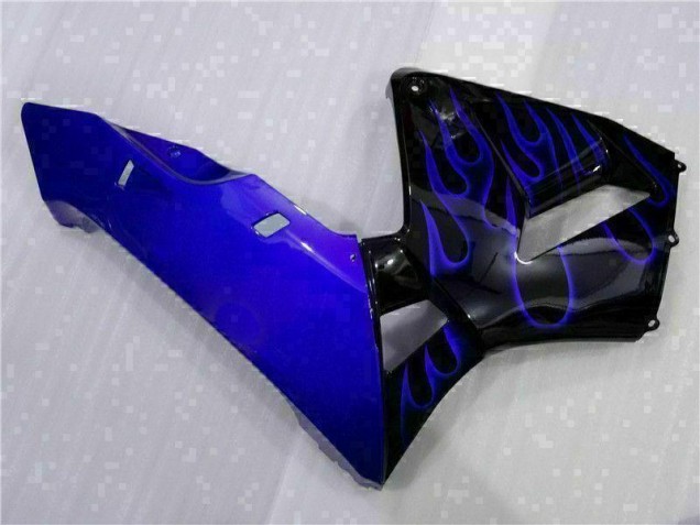 Carenado Moto CBR 600 RR 2003-2004 - Negro con Azul Llama Carenado Moto CBR 600 RR 2003-2004 - Negro con Azul Llama